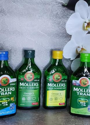 Риб'ячий жир олійний, омега 3 mollers, рідкий. норвезький moll...