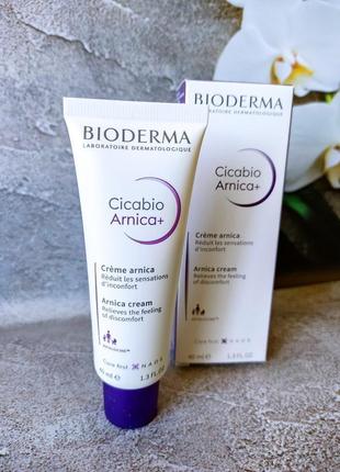 Bioderma cicabio arnica +, регенеруючий крем від синців, набря...