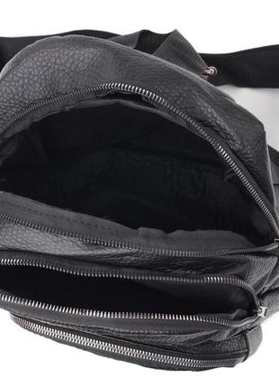 Місткий жіночий рюкзак vintage 18717 чорний4 фото