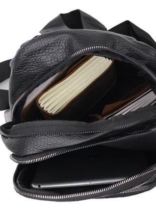 Місткий жіночий рюкзак vintage 18717 чорний5 фото