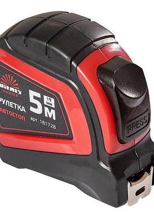 Рулетка 5 м × 19 мм автостоп vitals master