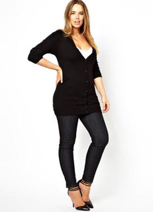 Чорний кардиган довга кофта clockhouse