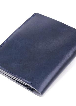 Компактне стильне портмоне shvigel 16486 синій2 фото