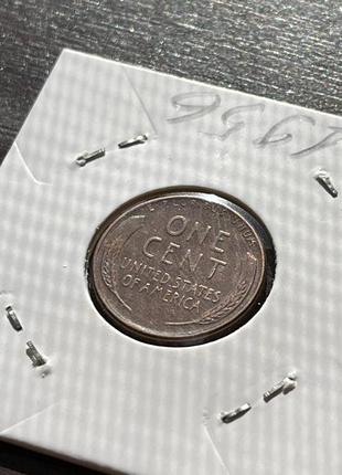 Монета сша 1 цент, 1956 року3 фото