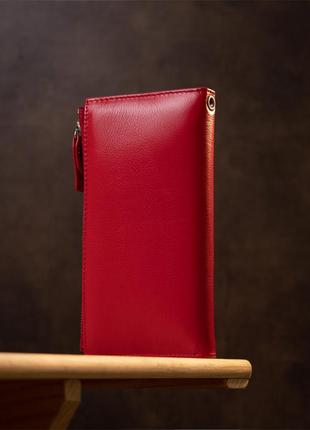 Яскравий жіночий гаманець-клатч st leather 19374 червоний6 фото