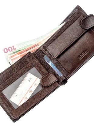 Чоловічий гаманець boston 18819 коричневий, коричневий3 фото