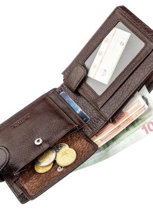 Чоловічий гаманець boston 18819 коричневий, коричневий6 фото