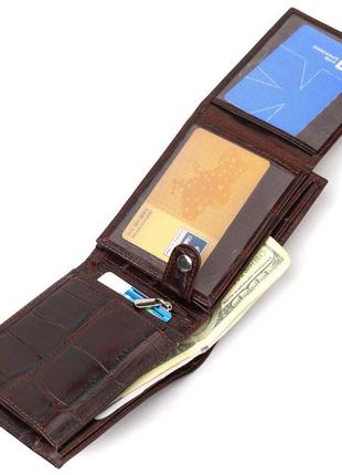 Модний горизонтальний чоловічий гаманець середнього розміру з ...4 фото