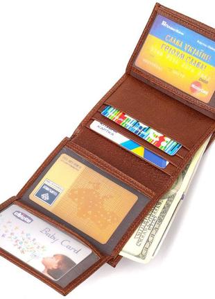 Цікавий компактний гаманець для чоловіків із натуральної шкіри...5 фото