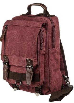 Сумка-рюкзак на одне плече vintage 20140 малинова
