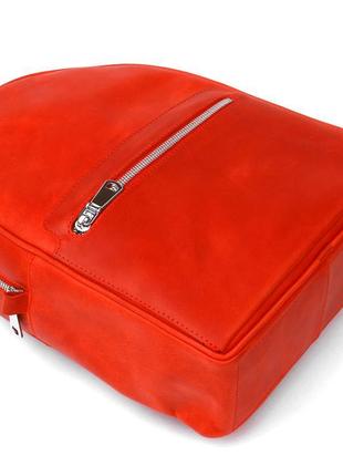 Вінтажний компактний жіночий рюкзак shvigel 16312 червоний3 фото