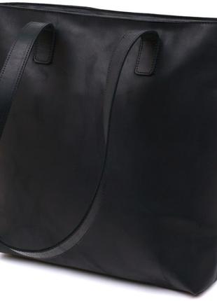 Вінтажна шкіряна жіноча сумка shvigel 16347 чорний