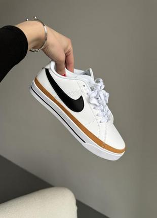 Кроссовки nike court legacy white black