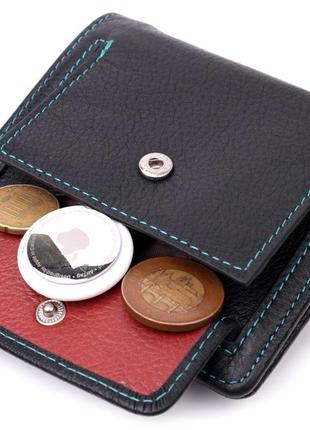 Шкіряний стильний гаманець із монетницею зовні для жінок st le...6 фото