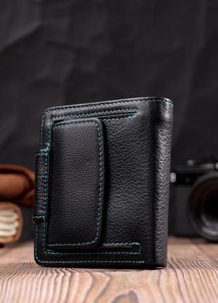 Шкіряний стильний гаманець із монетницею зовні для жінок st le...8 фото