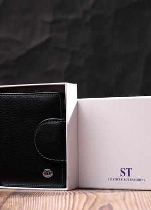 Шкіряний стильний гаманець із монетницею зовні для жінок st le...9 фото