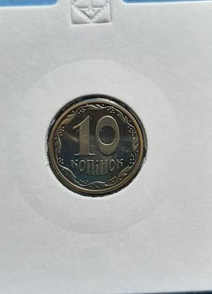 Монета украина 10 копеек, 2014 года, из годового набора7 фото