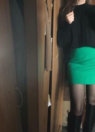 Юбка юпка юбка мыны мини зеленая ххс, 32 размер 342 фото