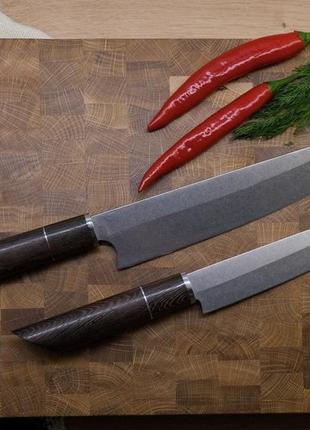 Набір кухонних ножів (2 шт. ніж повара + ніж універсальний) ру...