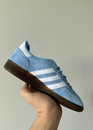 Кросівки adidas handball light blue8 фото