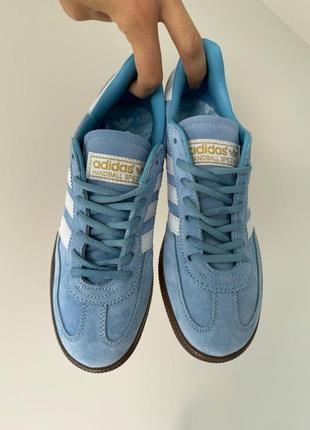 Кросівки adidas handball light blue4 фото