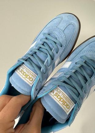 Кроссовки adidas handball light blue7 фото