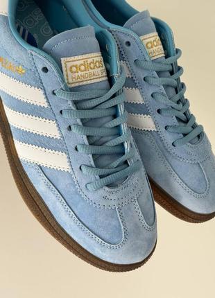 Кроссовки adidas handball light blue5 фото