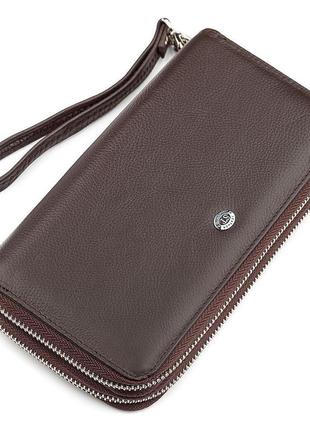 Чоловічий гаманець st leather 18450 (st127) дві блискавки кори...