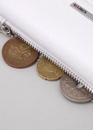 Компактний гаманець із монетницею на блискавці з натуральної ш...6 фото