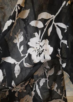 Шикарная накидка блуза в цветы2 фото