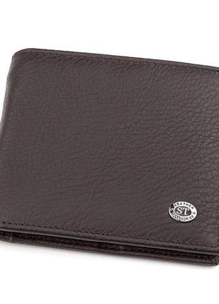Чоловічий гаманець st leather 18304 (st159) шкіряний коричневи...