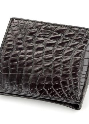 Гаманець чоловічий crocodile leather 18200 з натуральної шкіри...2 фото