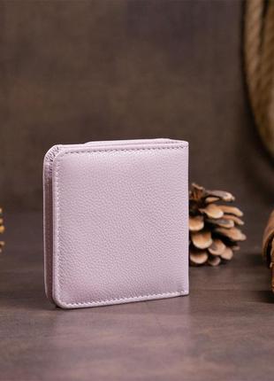 Маленький гаманець на кнопці жіночий st leather 19238 ліловий7 фото