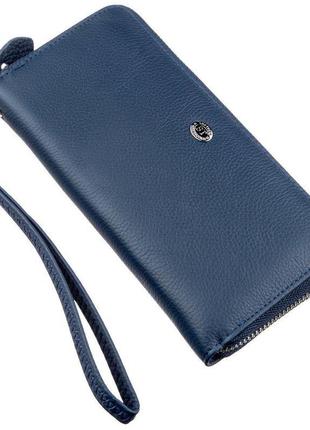 Невеликий жіночий клатч st leather 18929 синій, синій