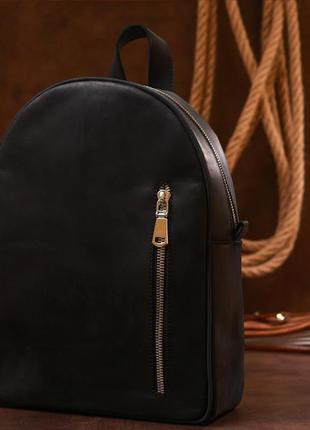 Універсальний вінтажний жіночий рюкзак shvigel 16328 чорний7 фото