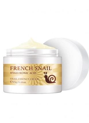 Крем для обличчя з муцином равлика laikou french snail essence cream 25g