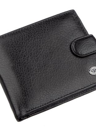 Чоловічий універсальний гаманець st leather 18836 чорний, чорний