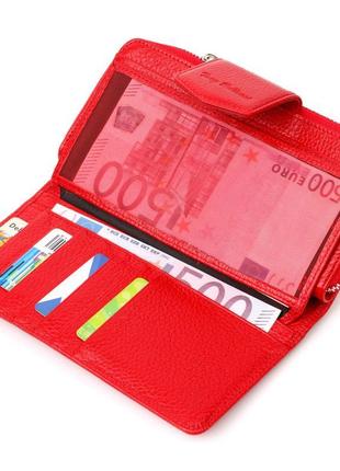 Місткий жіночий гаманець із блоком для карток і документів із ...4 фото