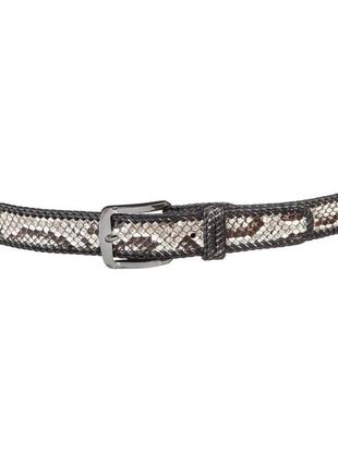 Ремінь snake leather 18192 з натуральної шкіри пітона різнобар...2 фото