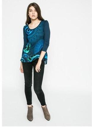 Шикарная блузка из коллекции desigual made in portugal, оригинал, молниеносная отправка2 фото