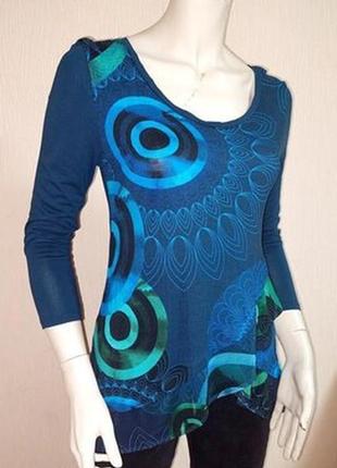 Шикарная блузка из коллекции desigual made in portugal, оригинал, молниеносная отправка7 фото