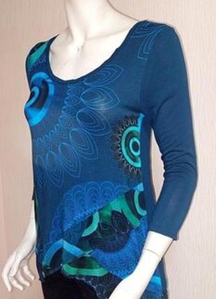 Шикарная блузка из коллекции desigual made in portugal, оригинал, молниеносная отправка6 фото