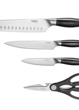 Набір ножів із ножицями 4 предмети vinzer tokai 50131