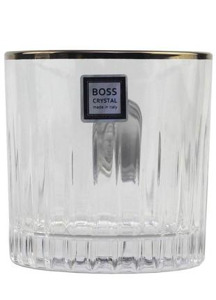 Набір графин 4 склянки boss crystal для віскі кришталь7 фото
