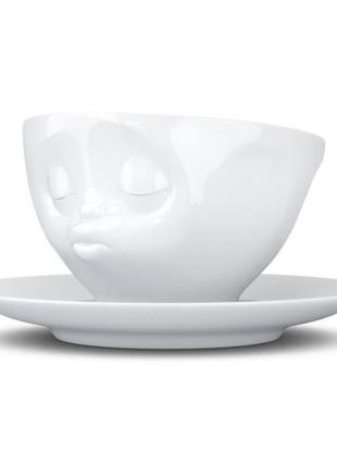 Чашка з блюдцем для кави tassen "поцілунок" (200 мл), фарфор3 фото