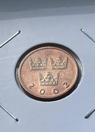 Монета швеція 50 ере, 2002 року2 фото