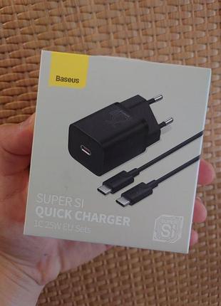 Швидке зарядне для samsung super silicone pd 25w+type-c