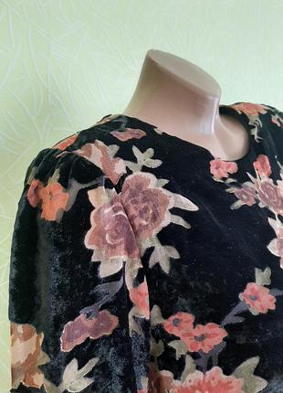 Блузка велюр розы полупрозрачная