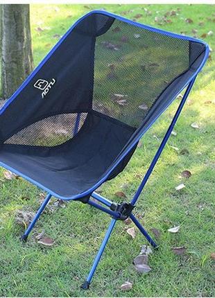 Складне компактне кемпінгове крісло camping chair lotu, синій,...