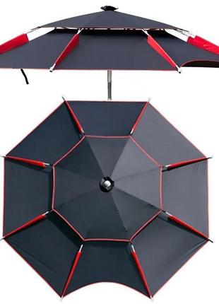 Складна риболовна парасолька 2,4м чорний